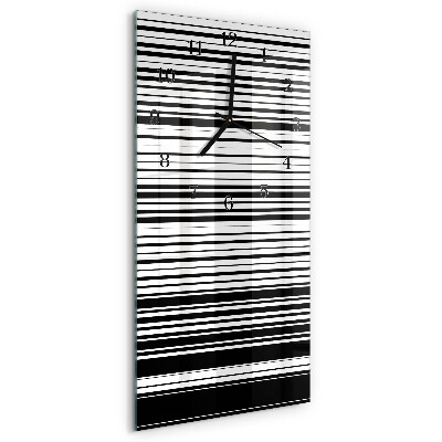 Vertical rectangular wall clock Stripes