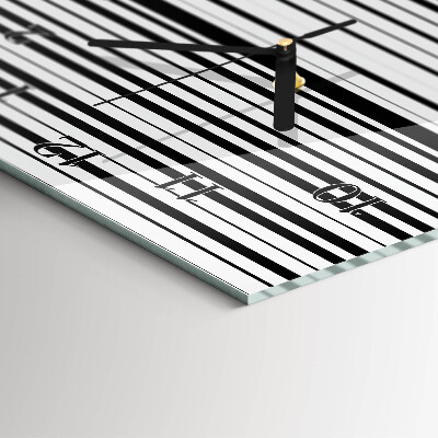 Vertical rectangular wall clock Stripes