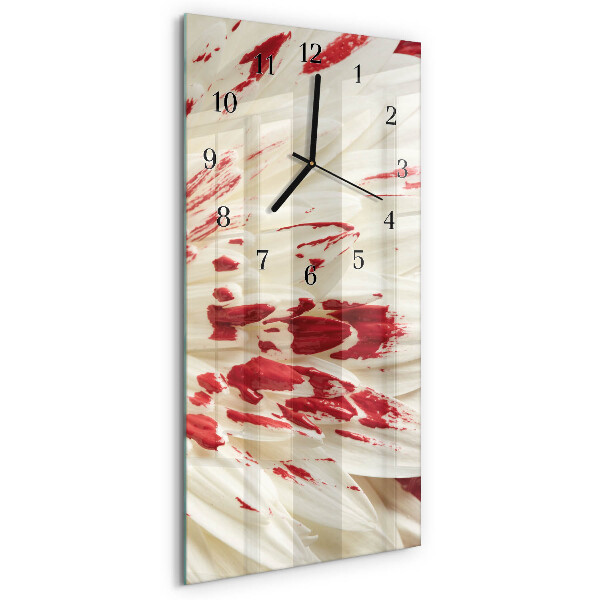 Vertical rectangular wall clock Flower