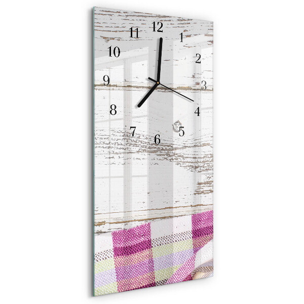 Vertical rectangular wall clock Table