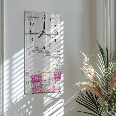 Vertical rectangular wall clock Table
