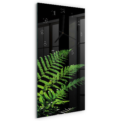 Vertical wall clock Fern