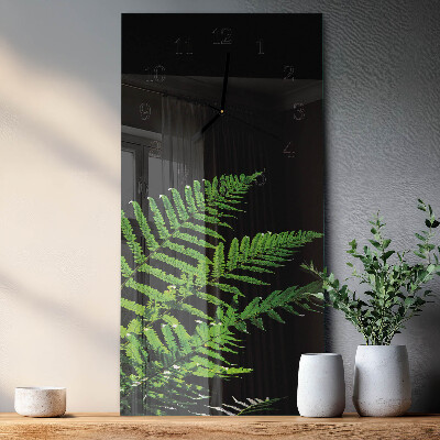 Vertical wall clock Fern