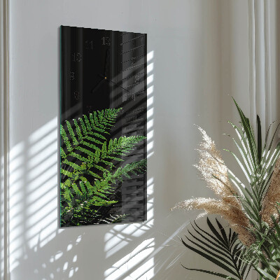 Vertical wall clock Fern