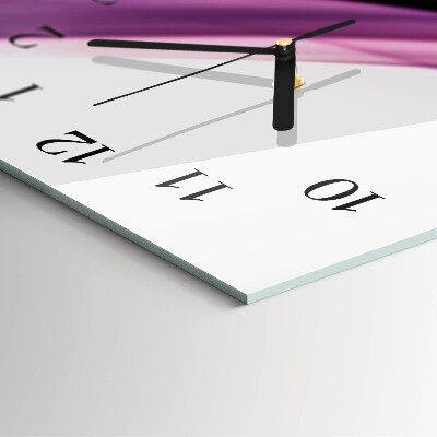 Glass wall clock vertical Abstraction