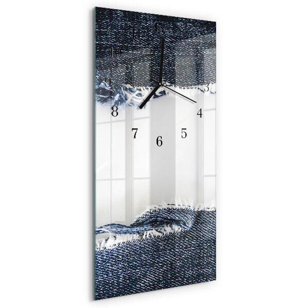 Vertical rectangular wall clock Abstraction
