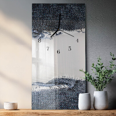 Vertical rectangular wall clock Abstraction