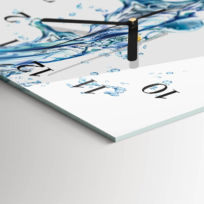 Modern vertical wall clock Water