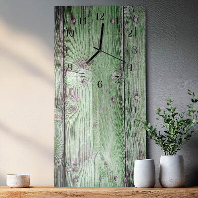 Modern vertical wall clock Wooden board