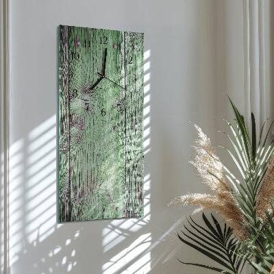 Modern vertical wall clock Wooden board