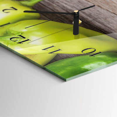 Vertical rectangular wall clock Vegetable table