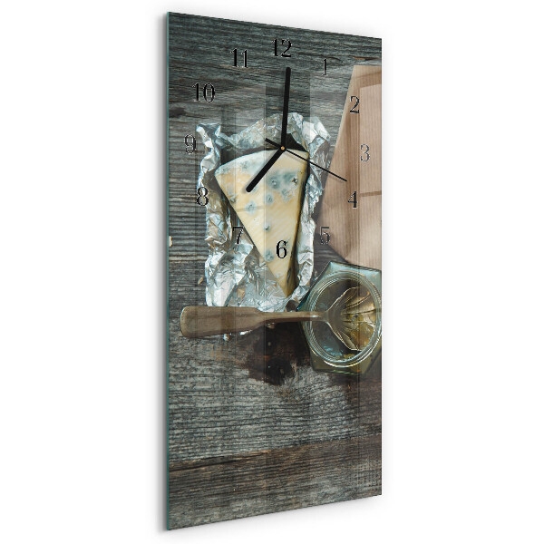 Vertical wall clock Cheese