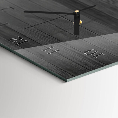 Glass wall clock vertical Table