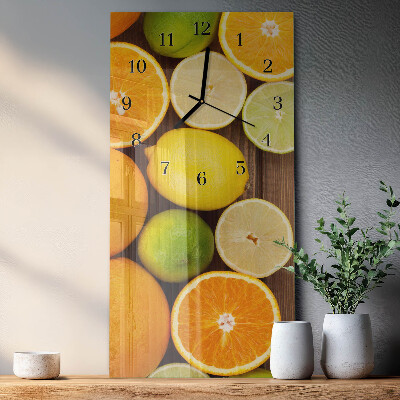 Modern vertical wall clock Fruit