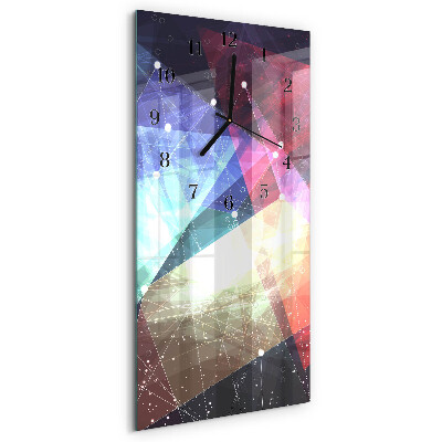 Glass clock vertical Pattern