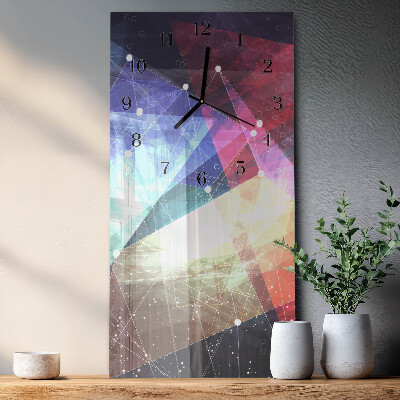Glass clock vertical Pattern
