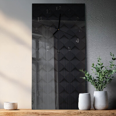 Vertical rectangular wall clock Pattern