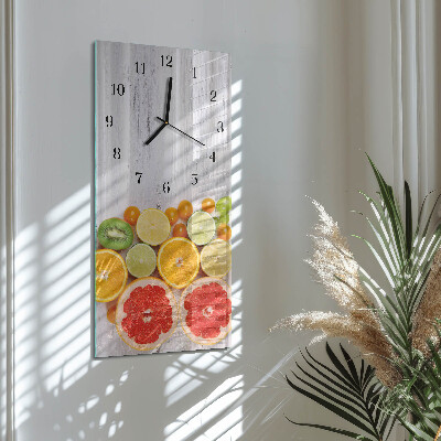 Vertical wall clock Fruit