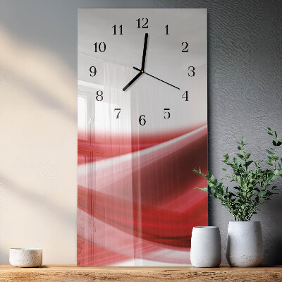 Vertical rectangular wall clock Abstraction