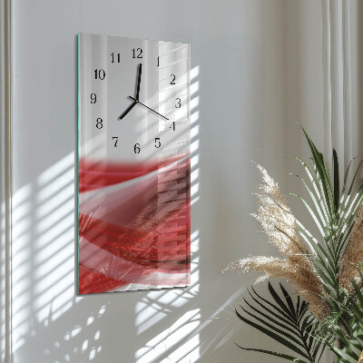 Vertical rectangular wall clock Abstraction