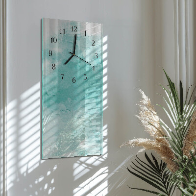 Glass wall clock vertical Wall