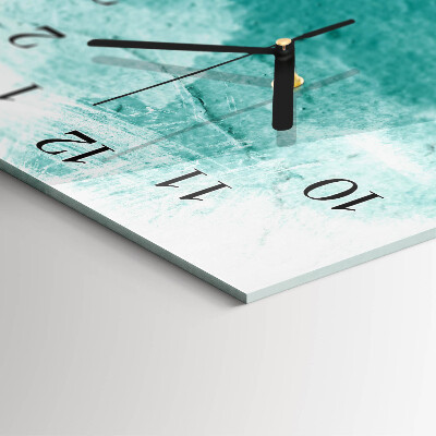Glass wall clock vertical Wall