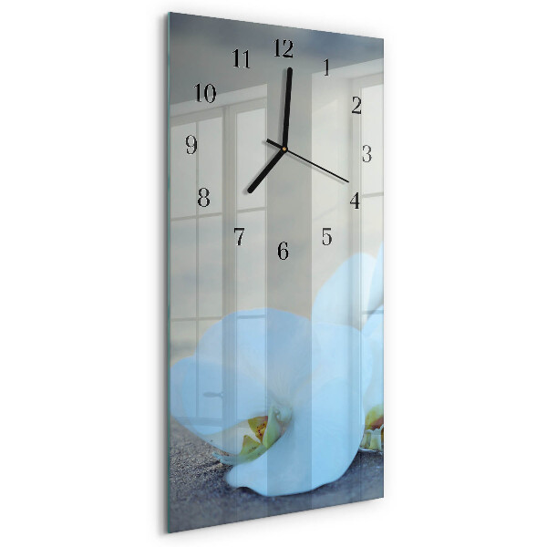 Vertical wall clock Orchid