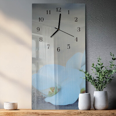 Vertical wall clock Orchid