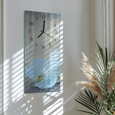 Vertical wall clock Orchid