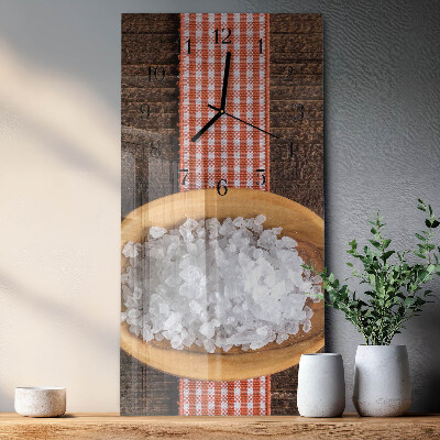 Modern vertical wall clock Sea salt