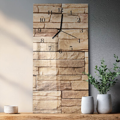 Glass clock vertical Clinker