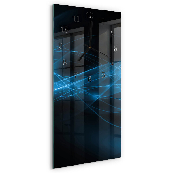 Glass clock vertical Abstraction