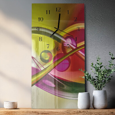 Modern vertical wall clock Abstraction