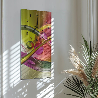 Modern vertical wall clock Abstraction