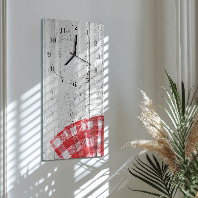 Vertical rectangular wall clock Pattern