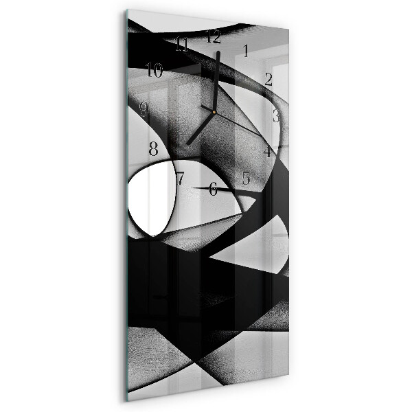 Glass clock vertical Pattern