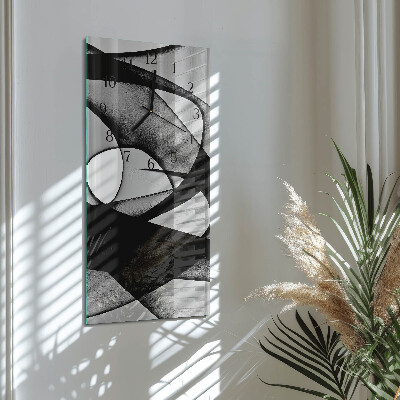 Glass clock vertical Pattern