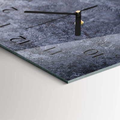 Vertical rectangular wall clock Marble table