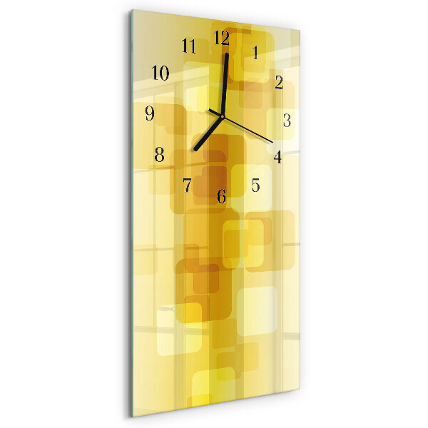 Modern vertical wall clock Golden rectangles