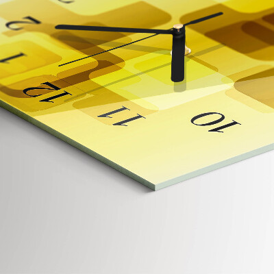 Modern vertical wall clock Golden rectangles