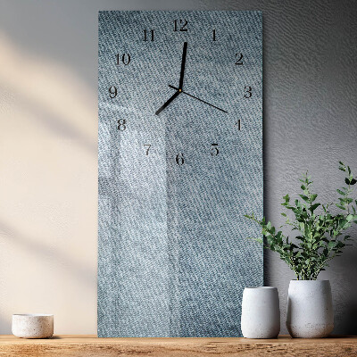 Glass clock vertical Plastic