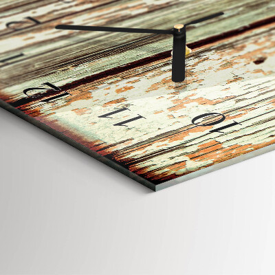 Modern vertical wall clock Wooden wall