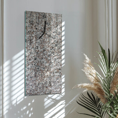 Vertical rectangular wall clock Graphite