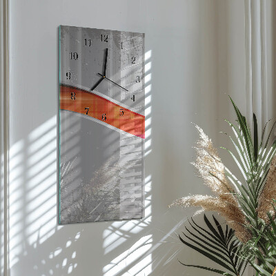 Glass clock vertical Patrol