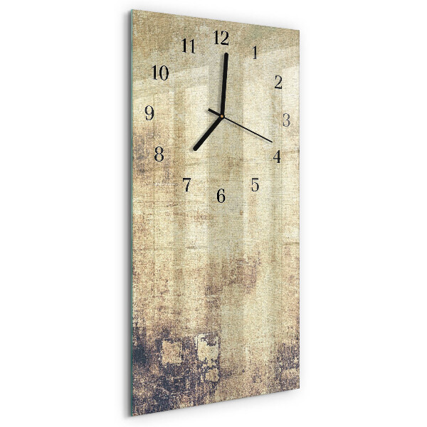 Glass clock vertical Plastic