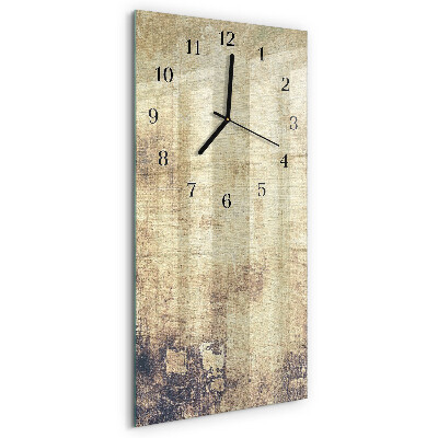 Glass clock vertical Plastic