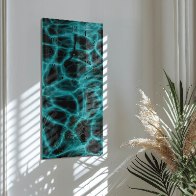 Vertical rectangular wall clock Water surface