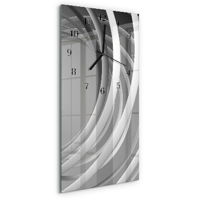 Vertical wall clock Abstract circles