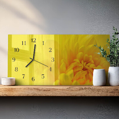 Horizontal rectangular wall clock Pitch