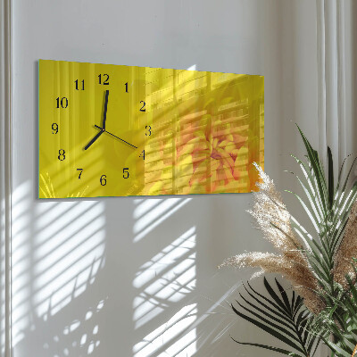 Horizontal rectangular wall clock Pitch